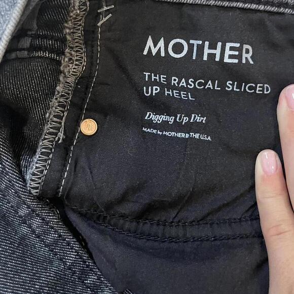 MOTHER The Rascal Sliced Up Heel Jean - Digging Up Dirt - Picture 6 of 7